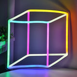 TONGER® Cube Wall LED Neon Sign Light