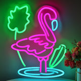 TONGER® Flamingo Bird Wall LED Neon Sign Light