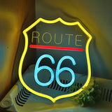 TONGER® Route 66 Wall LED Neon Sign Light