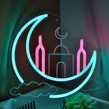 TONGER® Moon For Ramadan Wall LED Neon Sign Light