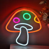 TONGER® Orange Mushroom Wall LED Neon Sign Light