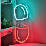 TONGER® Chill With Capsule Wall LED Neon Sign Light
