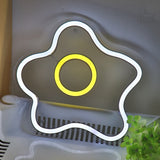 TONGER® Artistic Broken Eggs Wall LED Neon Sign Light