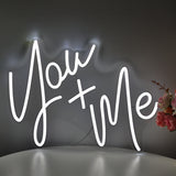 TONGER® You + Me Wall LED Neon Sign Light
