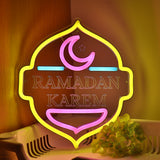 TONGER® Ramadan Karem With Moon Wall LED Neon Sign Light