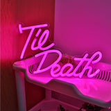 TONGER® Til Death Wall LED Neon Sign Light