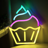 TONGER® Cupcake Muffin Wall LED Neon Sign Light