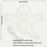 TONGER® Ghost Wall LED Neon Sign Light For Halloween Decoration