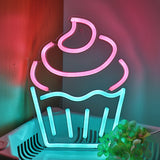 TONGER® Cupcake Muffin Wall LED Neon Sign Light