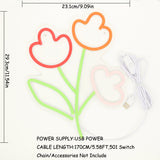 TONGER® Flower Wall LED Neon Sign Light