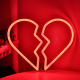TONGER® Broken Heart Artist Wall LED Neon Sign Light