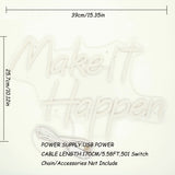 TONGER® Make it happen Wall LED Neon Sign Light