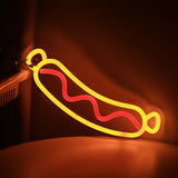 TONGER® Sausage Bangers Wall LED Neon Sign Light