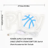 TONGER® Play With Basketball Wall LED Neon Sign Light