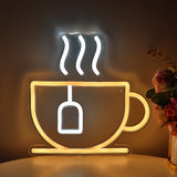 TONGER® Coffee Cup Wall LED Neon Sign Light