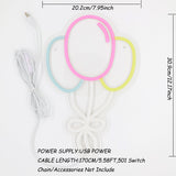TONGER® Balloon Wall LED Neon Sign Light