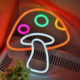 TONGER® Orange Mushroom Wall LED Neon Sign Light