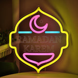 TONGER® Ramadan Karem With Moon Wall LED Neon Sign Light