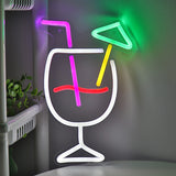 TONGER® Goblet Cocktail Wall LED Neon Sign Light