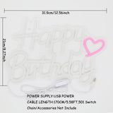 TONGER® Happy Birthday Wall LED Neon Sign Light