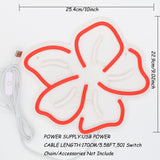 TONGER® Aloha Flower Wall LED Neon Sign Light