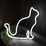 TONGER® Cat Wall LED Neon Sign Light