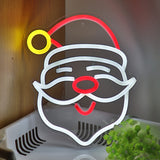 TONGER® Christmas Santa Claus Wall LED Neon Sign Light