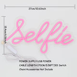 TONGER®  Pink Vibrant Glowing Selfie Wall LED Neon Sign Light