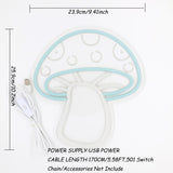 TONGER® Mushroom Wall LED Neon Sign Light