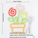 TONGER® Planted Pop Wall LED Neon Sign Light
