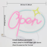 TONGER®  Open Star-Shaped Wall LED Neon Sign Light