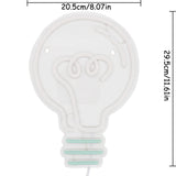 TONGER® Bulb Wall LED Neon Sign Light