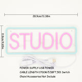 TONGER® Studio Wall LED Neon Sign Light