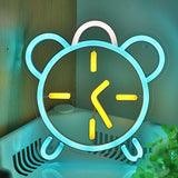 TONGER® Clock Wall LED Neon Sign Light