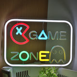 TONGER® Game Zone With Icon Wall LED Neon Sign Light