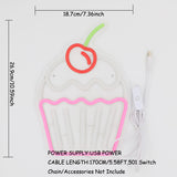 TONGER® Melting Cupcake Wall LED Neon Sign Light