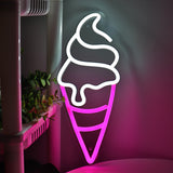 TONGER® Ice-cream Cone Wall LED Neon Sign Light