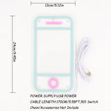 TONGER® Phone Wall LED Neon Sign Light
