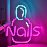 TONGER® Nails Wall LED Neon Sign Light
