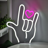 TONGER® Love Symbol With Heart Wall LED Neon Sign Light