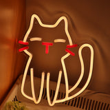 TONGER® Cute Sweet Cat Wall LED Neon Sign Light