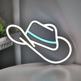 TONGER® Cow Boy Hat Wall LED Neon Sign Light