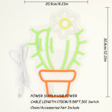 TONGER® Cactus Wall LED Neon Sign Light
