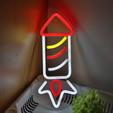 TONGER® Rocket Wall LED Neon Sign Light