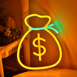 TONGER® Cashier USD Money Pocket Wall LED Neon Sign Light