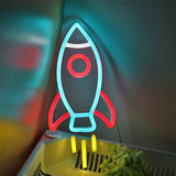 TONGER® Rocket Wall LED Neon Sign Light