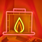 TONGER® Fireplace Wall LED Neon Sign Light