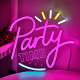 TONGER® Shine Party Time Wall LED Neon Sign Light