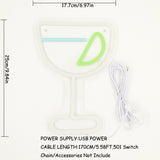 TONGER® Cocktails Wall LED Neon Sign Light