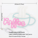 TONGER® Hot Coffee Cup Wall LED Neon Sign Light